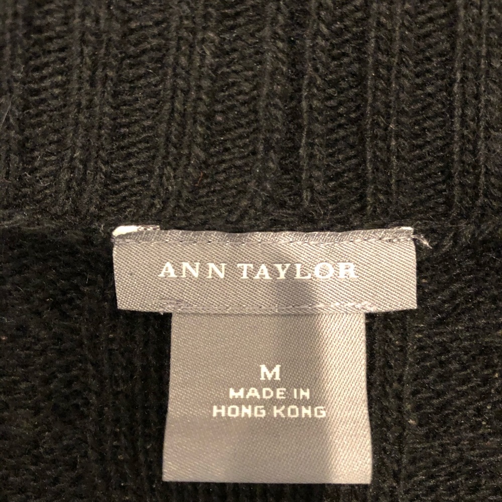 Ann Taylor black open cardigan, size M - Picture 6 of 7